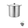 21 QT Canning Pot with Rack and Lid, Stainless Steel Waterbath Canner with Dual Handle and Glass Lid, Compatible with All Cooktops: Induction, Gas