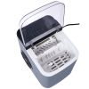 Ice Maker Countertop, Portable Ice Machine, Self-Cleaning Ice Makers with Basket and Scoop, 9 Cubes in 6 Mins, 26 lbs per Day, Ideal for Home, Kitchen