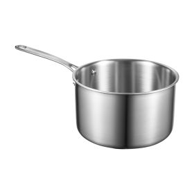 4 QT Saucepan, Stainless Steel Saucepan with Glass Lid, Multipurpose Nonstick Stainless Steel Small Cooking Sauce Pot with Ergonomic Handle