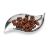 Choixe Modern Wavy Snack and Nut Bowl - Elegant Hand-Cast Recycled Aluminum Decorative Serving Dish for Dips, Candy