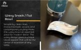 Choixe Modern Wavy Snack and Nut Bowl - Elegant Hand-Cast Recycled Aluminum Decorative Serving Dish for Dips, Candy