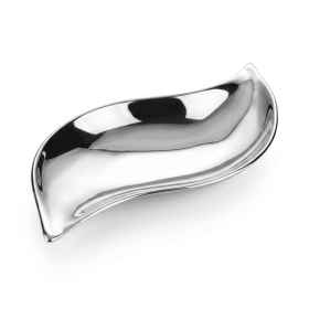 Choixe Modern Wavy Snack and Nut Bowl - Elegant Hand-Cast Recycled Aluminum Decorative Serving Dish for Dips, Candy