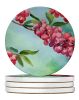 Pennsylvania Mountain Laurels in Watercolor Large Sandstone Coasters Pack of 4 Absorbent Round Coasters Decor Gifts for Men or Women, 4 in, Multicolor