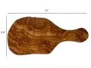 Original Olive Wood Cutting Board with Handle - Handcrafted Mediterranean Wood Charcuterie Board