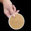 Curly-Coated Retriever Luau Large Sandstone Coasters Pack of 4 Absorbent Round Coasters Decor Gifts for Men or Women, 4 in, Multicolor