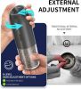Gravity Sensor Salt and Pepper Grinder Set with Rechargeable Base, Electric Salt and Pepper Grinder Set with External Adjustment
