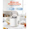Countertop Ice Maker, 7 Cubes Ready in 6 Mins, 26 lbs per Day, Self-Cleaning Portable Machine with Ice Scoop