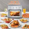 27.5QT 6-in-1 Air Fryer Toaster Oven Dropdown-Door 6-Slice Countertop Convection Oven for Air Frying, Baking, Roasting, Broiling & Grilling, 1600W