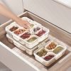 Divided Serving Tray with Lid and Handle,Snackle Box Charcuterie Container